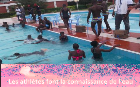 Athlète à la piscine de Grand-Popo
